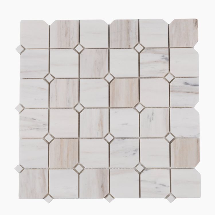 Clipped Square Wooden White Honed 11.75 x 11.75